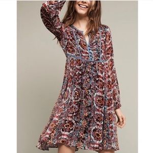 Anthropologie Floreat Abia Peasant Boho Dress